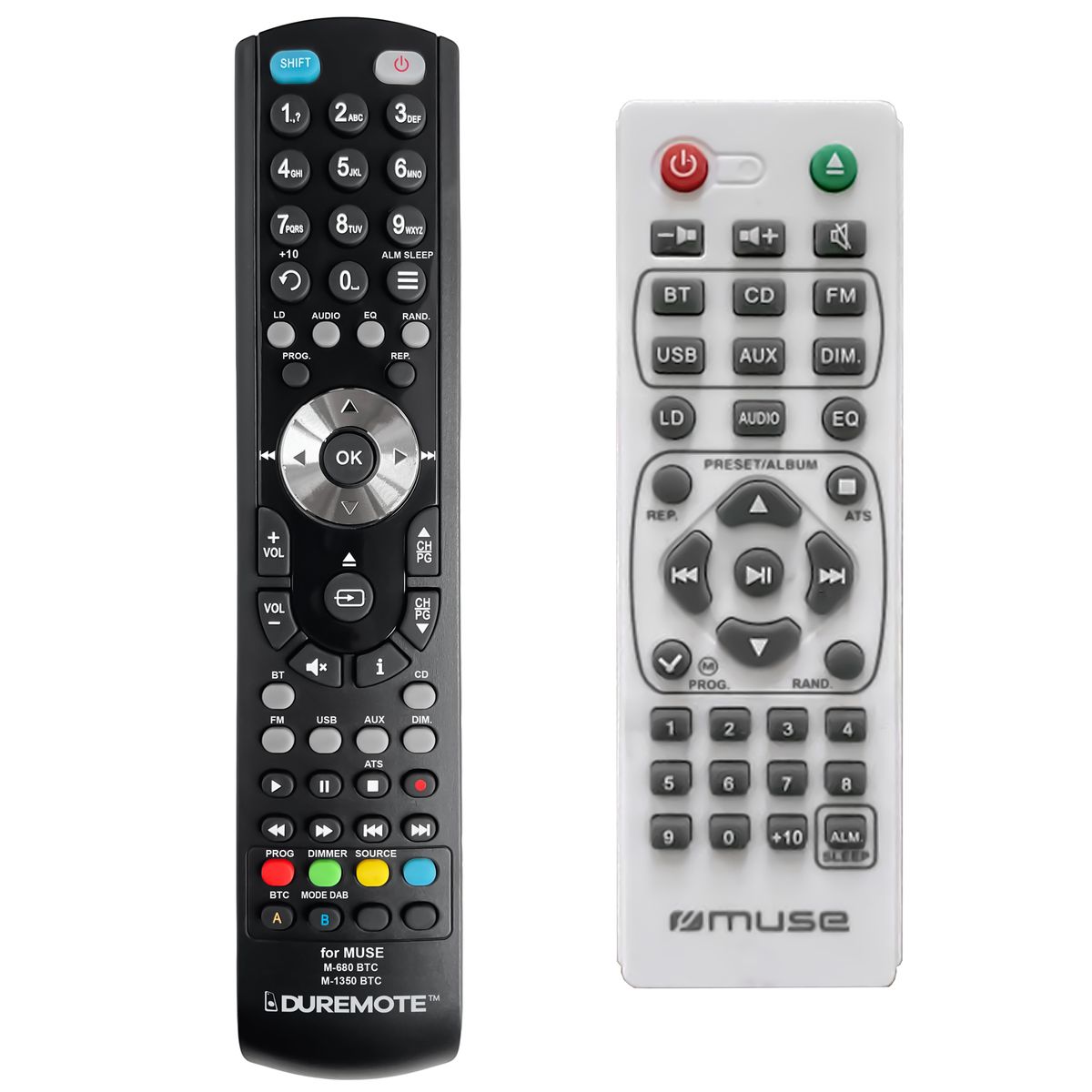 MUSE M-1350 BTCW, M-680 BTCW - távirányító duplikátum