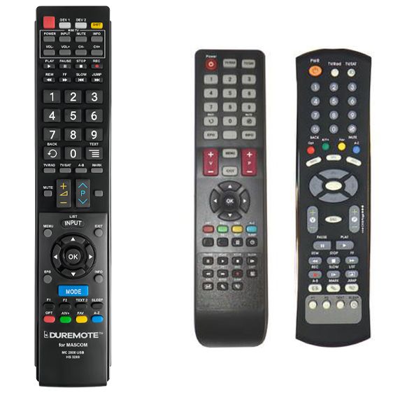 MASCOM MC250HD + TV vezérlés (mini TV) - távirányító duplikátum