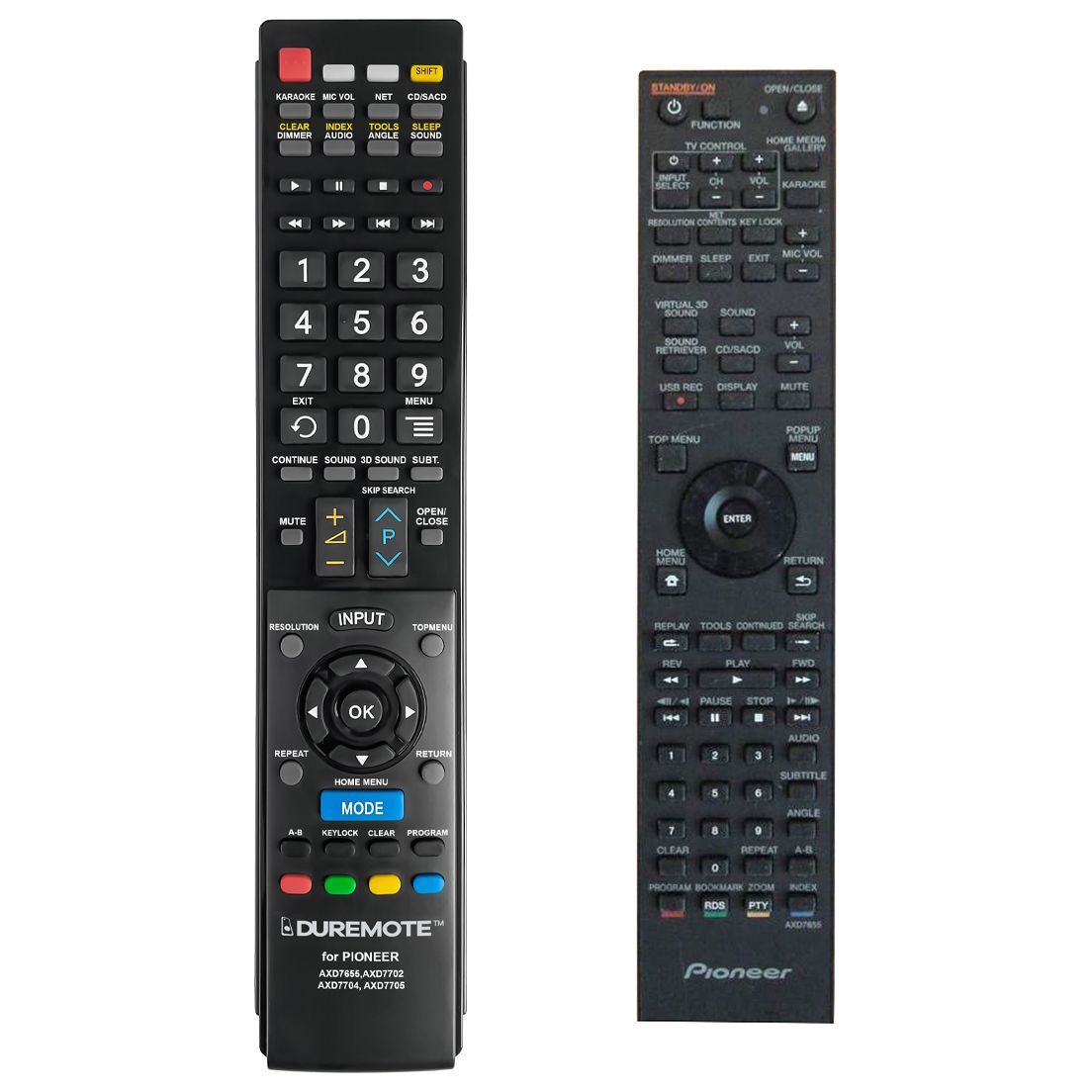PIONEER AXD7655 - távirányító duplikátum