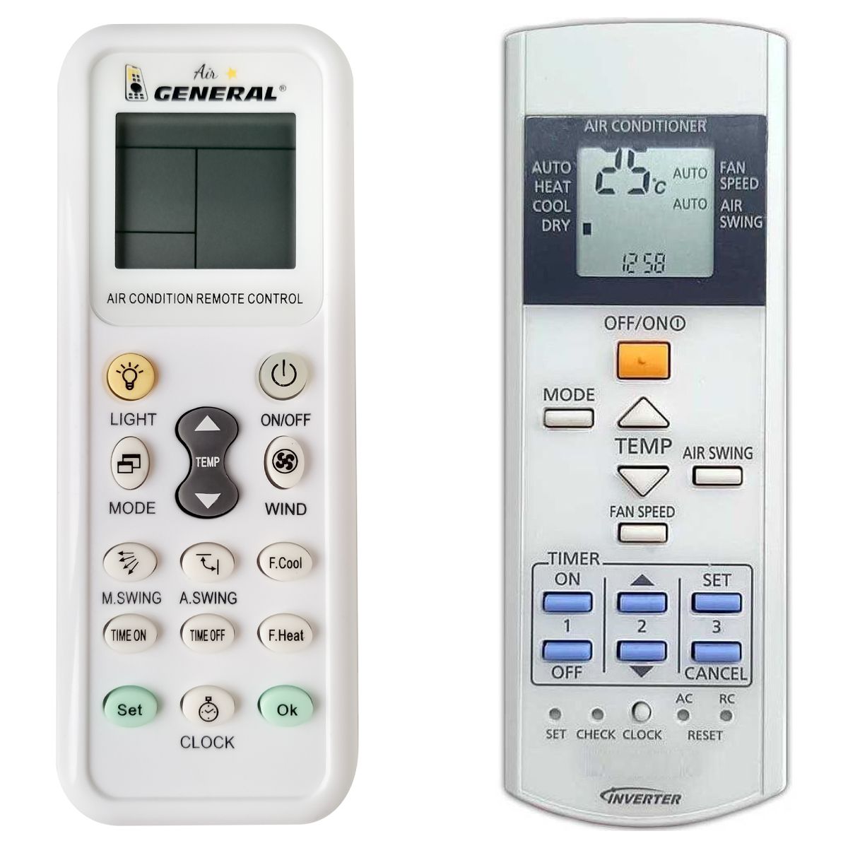 PANASONIC CS-UE9QKE, CS-UE12QKE, CS-UE18QKE -   


kompatibilis General márkájú távirányító