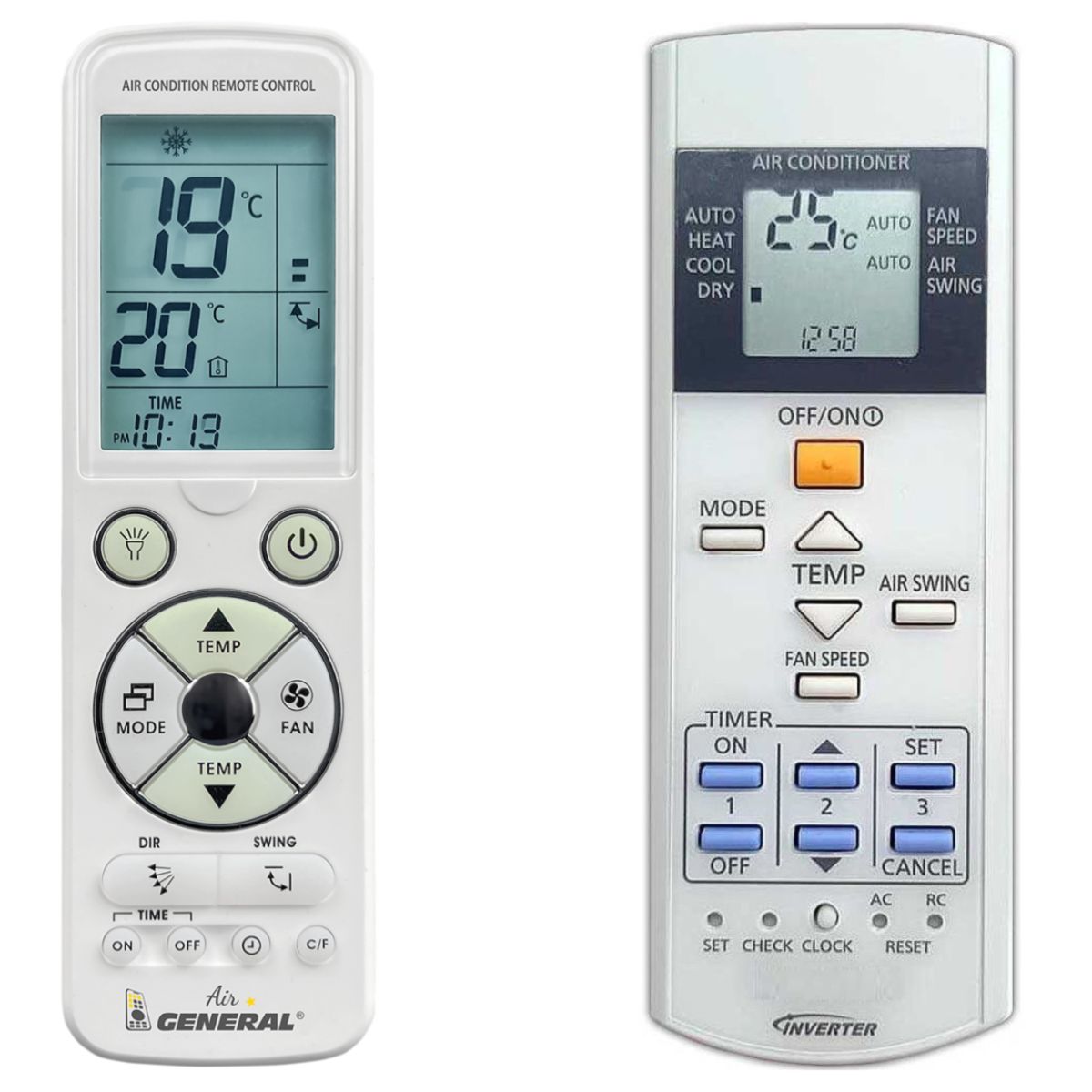 PANASONIC CS-UE9QKE, CS-UE12QKE, CS-UE18QKE -   

luxus háttérvilágítású 
távirányító