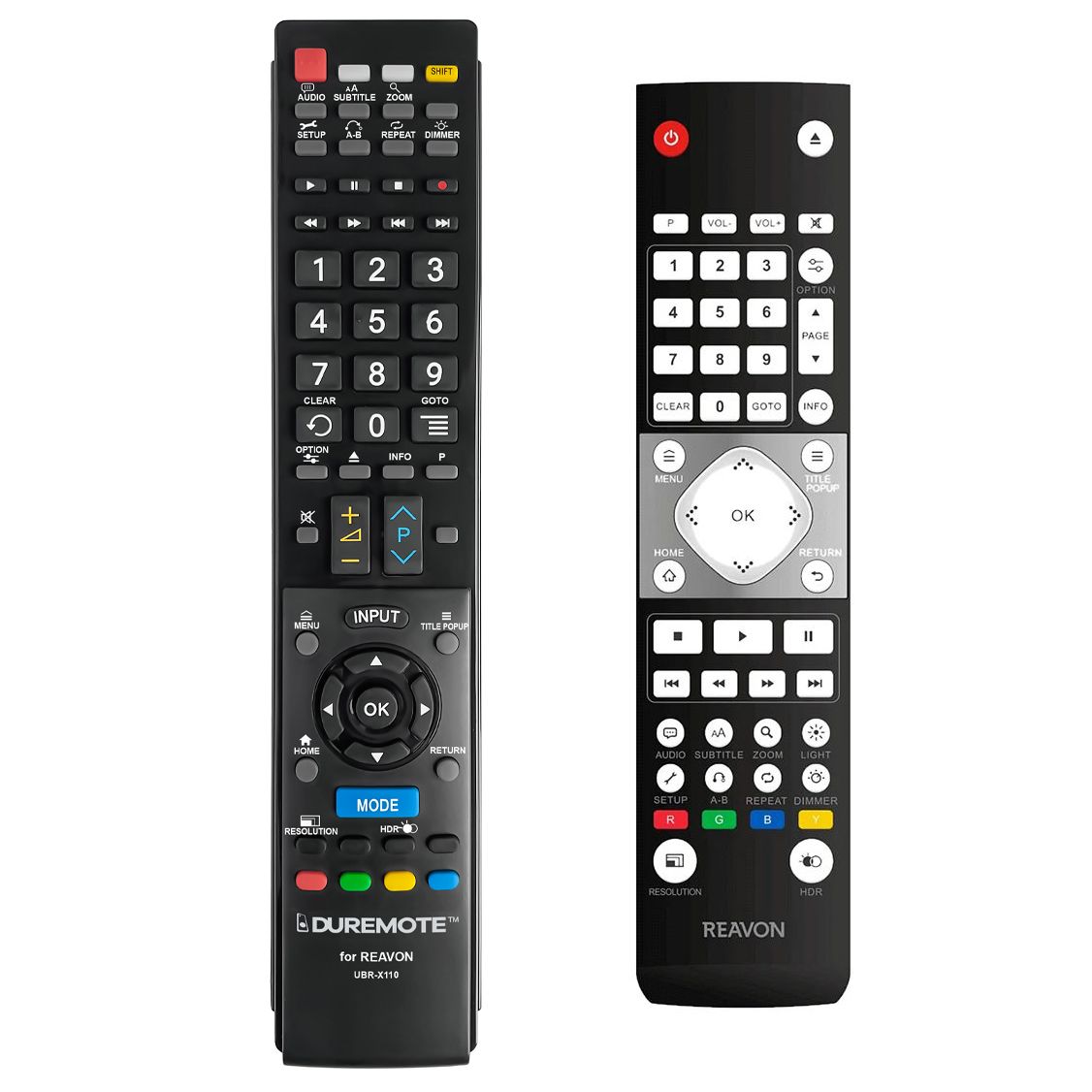 REAVON UBR-X100 - távirányító duplikátum