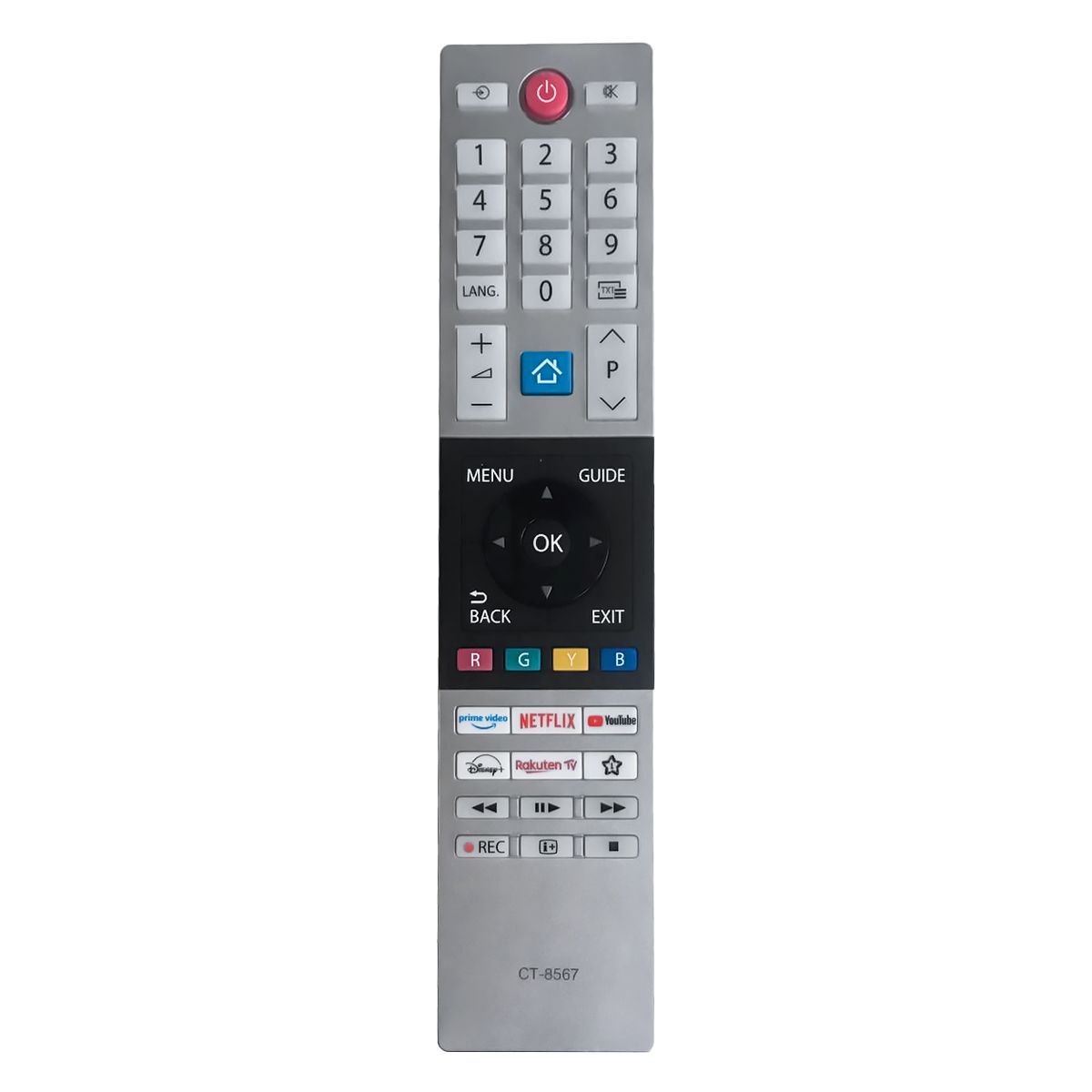 TOSHIBA CT-8567 - helyettesítő távirányító