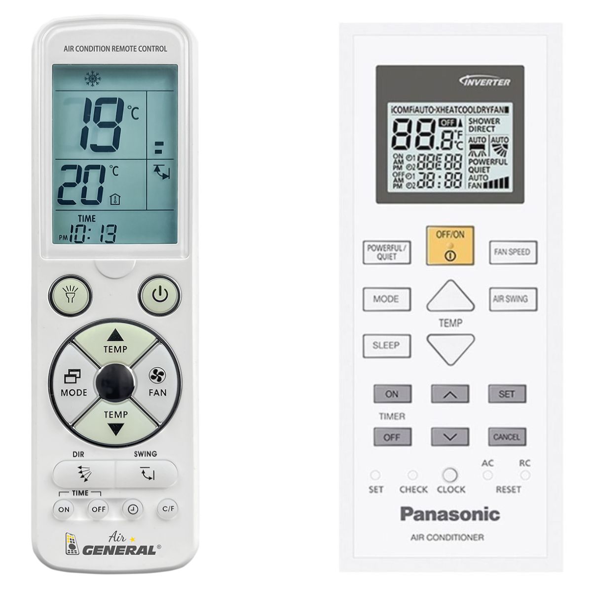 PANASONIC CS-BZ25ZKE, CS-BZ35ZKE, CS-BZ50ZKE, CS-BZ60ZKE -   

luxus háttérvilágítású 
távirányító