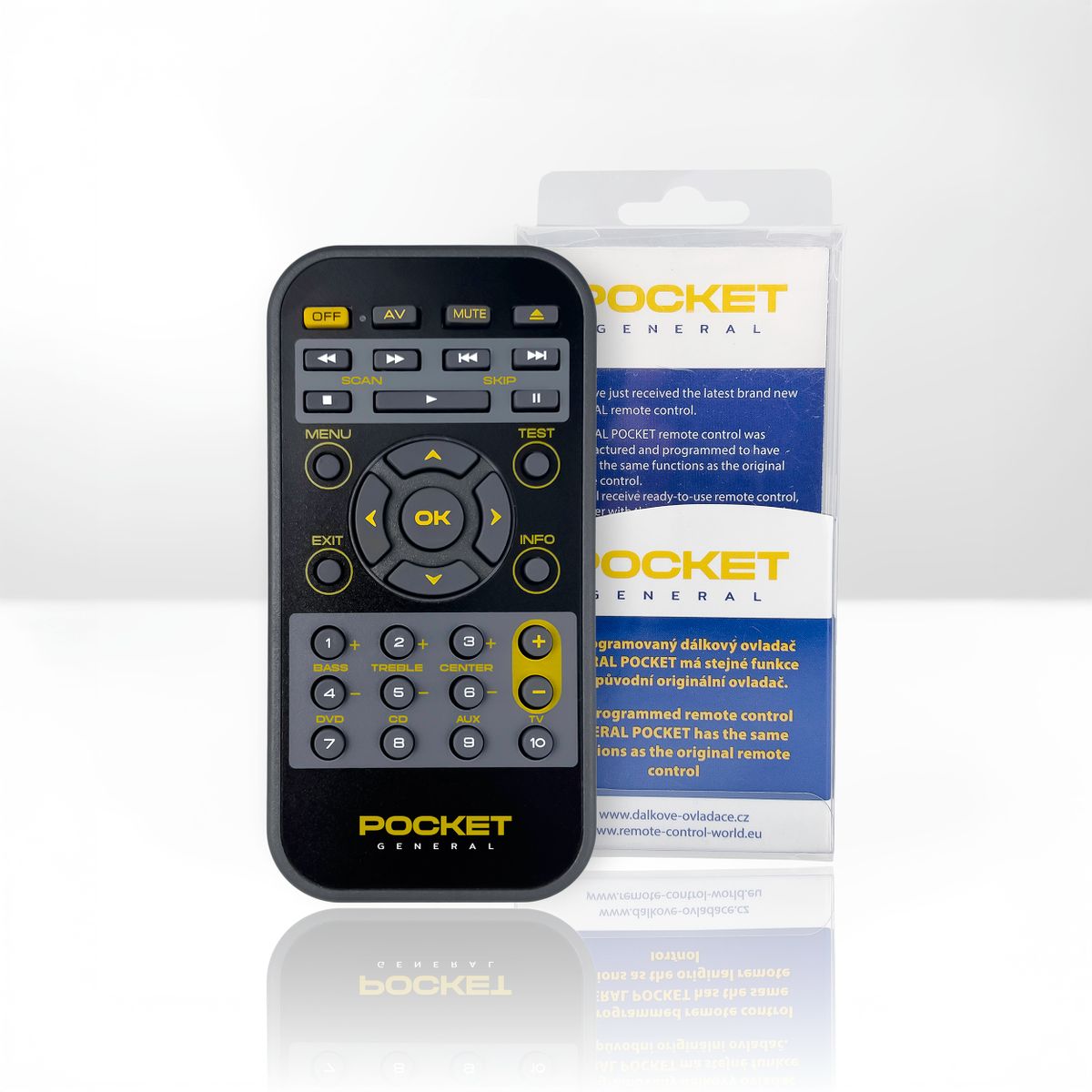 General POCKET remote control programmed ON-DEMAND