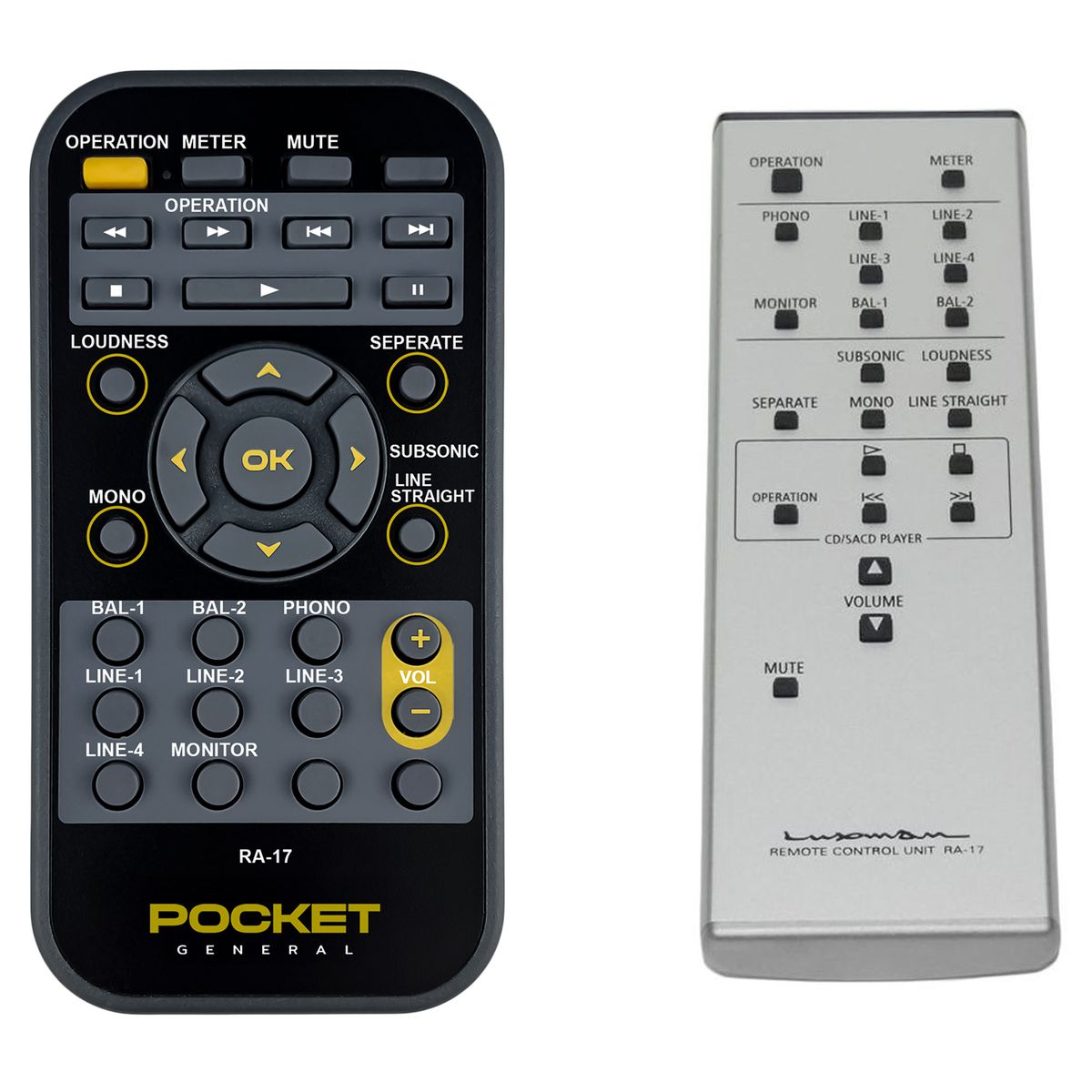 LUXMAN RA-17, RA-17A -   


távirányító
 duplikátum