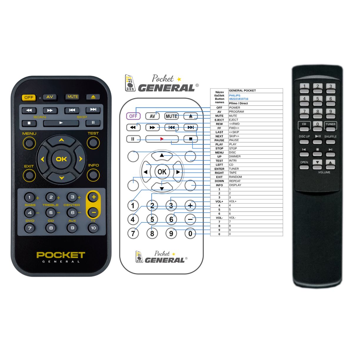 PHILIPS 482221810716 -   


kompatibilis General márkájú távirányító