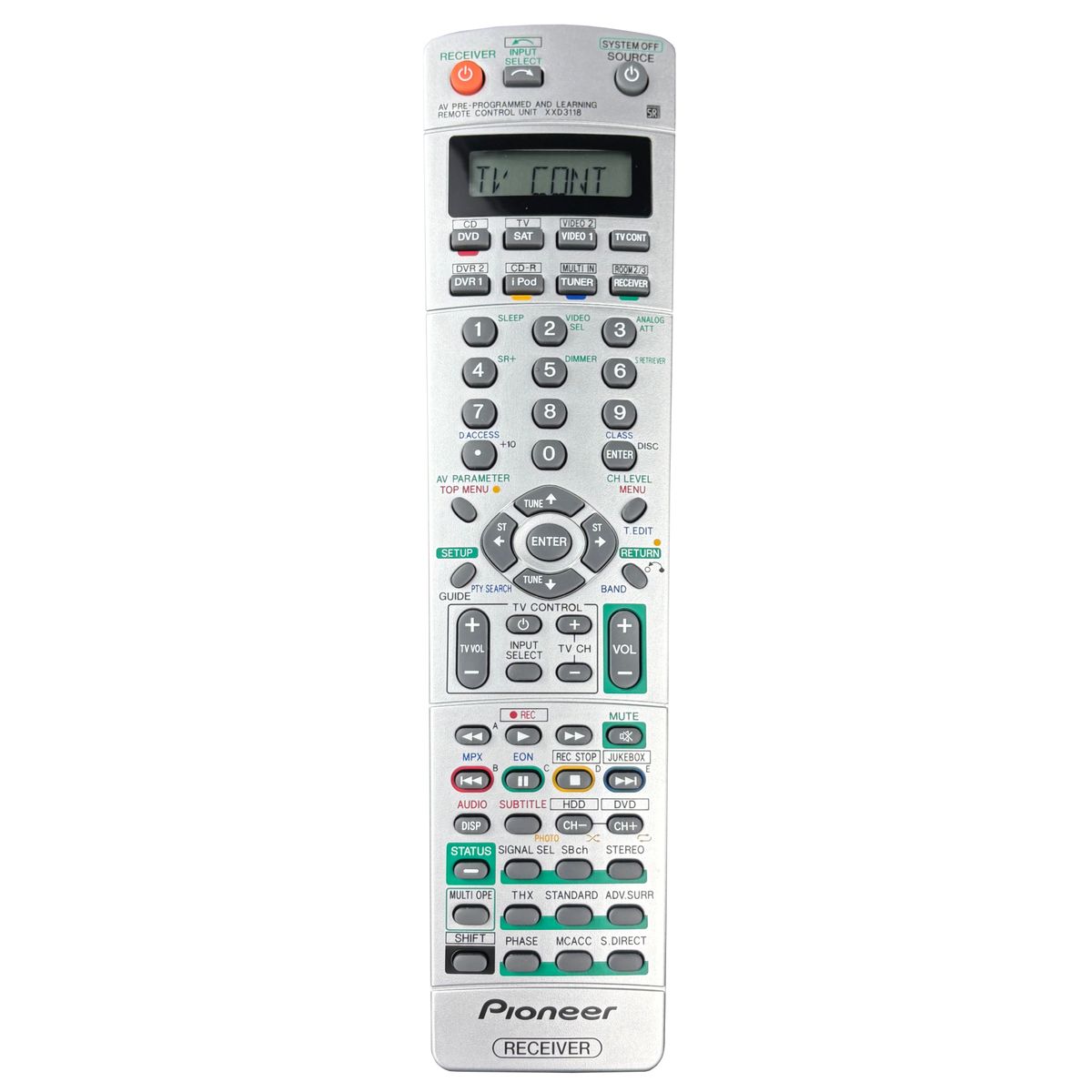 PIONEER XXD3118 - eredeti gyári távirányító