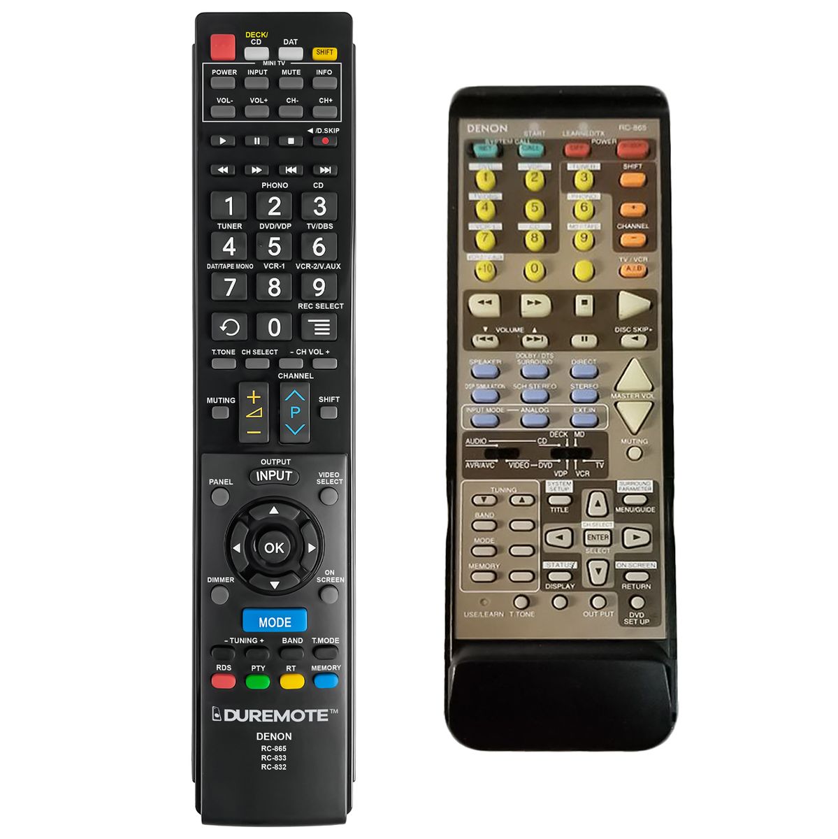 DENON RC-865 + TV vezérlés (mini TV) - távirányító duplikátum