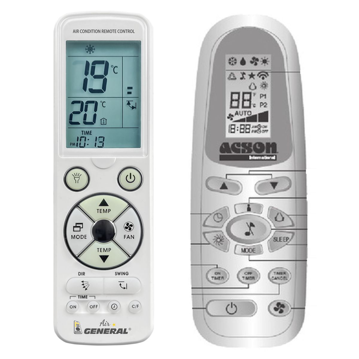 DAIKIN SIESTA COMFORT ATYN26FMV1B, ATYN35FMV1B -   

luxus háttérvilágítású 
távirányító