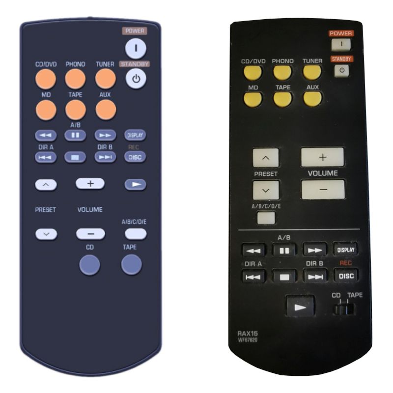 YAMAHA RAX15 - helyettesítő távirányító