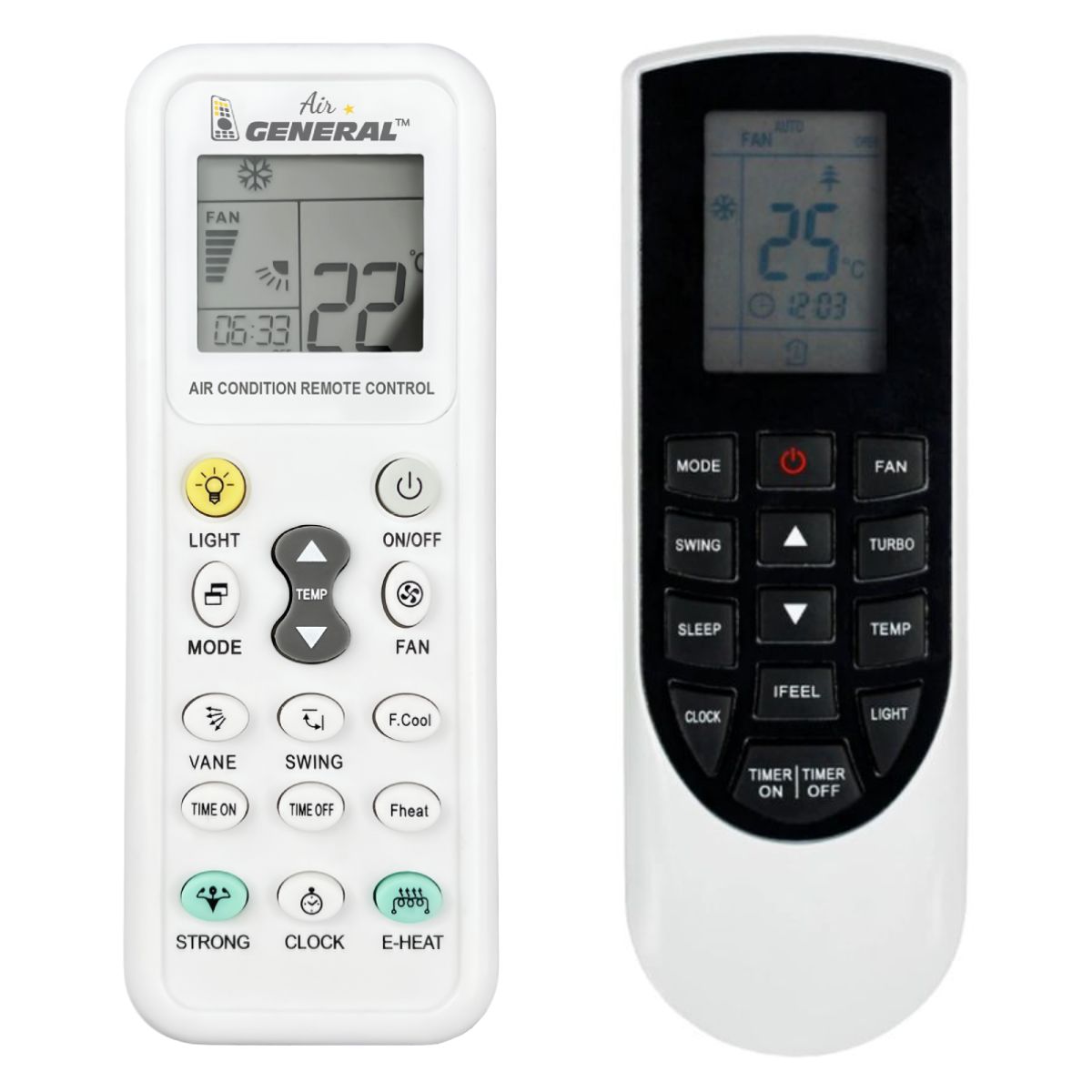 SYEN SOH09CH-E32DA1B, SOH12CH-E32DA1D, SOH18CH-E32DA1A, SOH24CH-E32DA1A -   


kompatibilis General márkájú távirányító