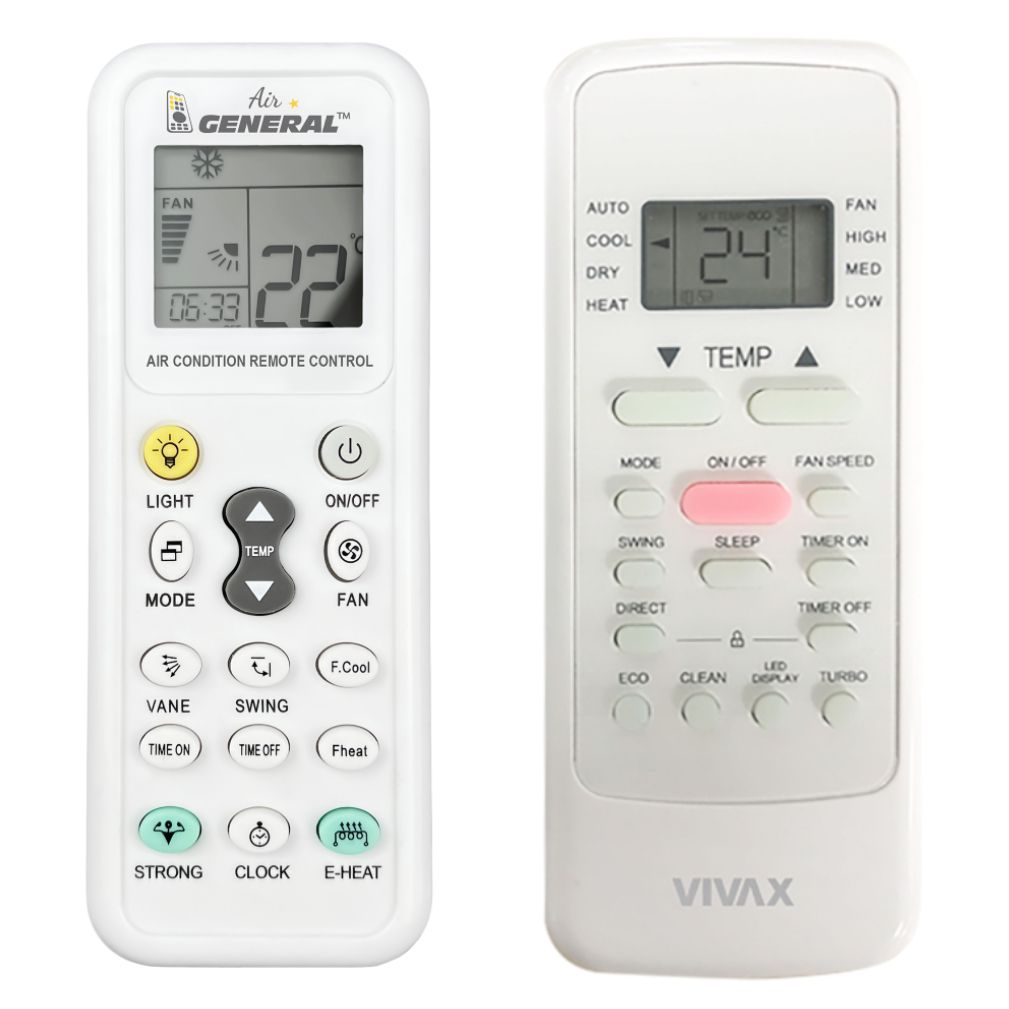 VIVAX ACP-12PT35AEH, ACP-12CH35AEF, ACP-09CH25AEF, ACP-09PT25AEF -   


kompatibilis General márkájú távirányító
