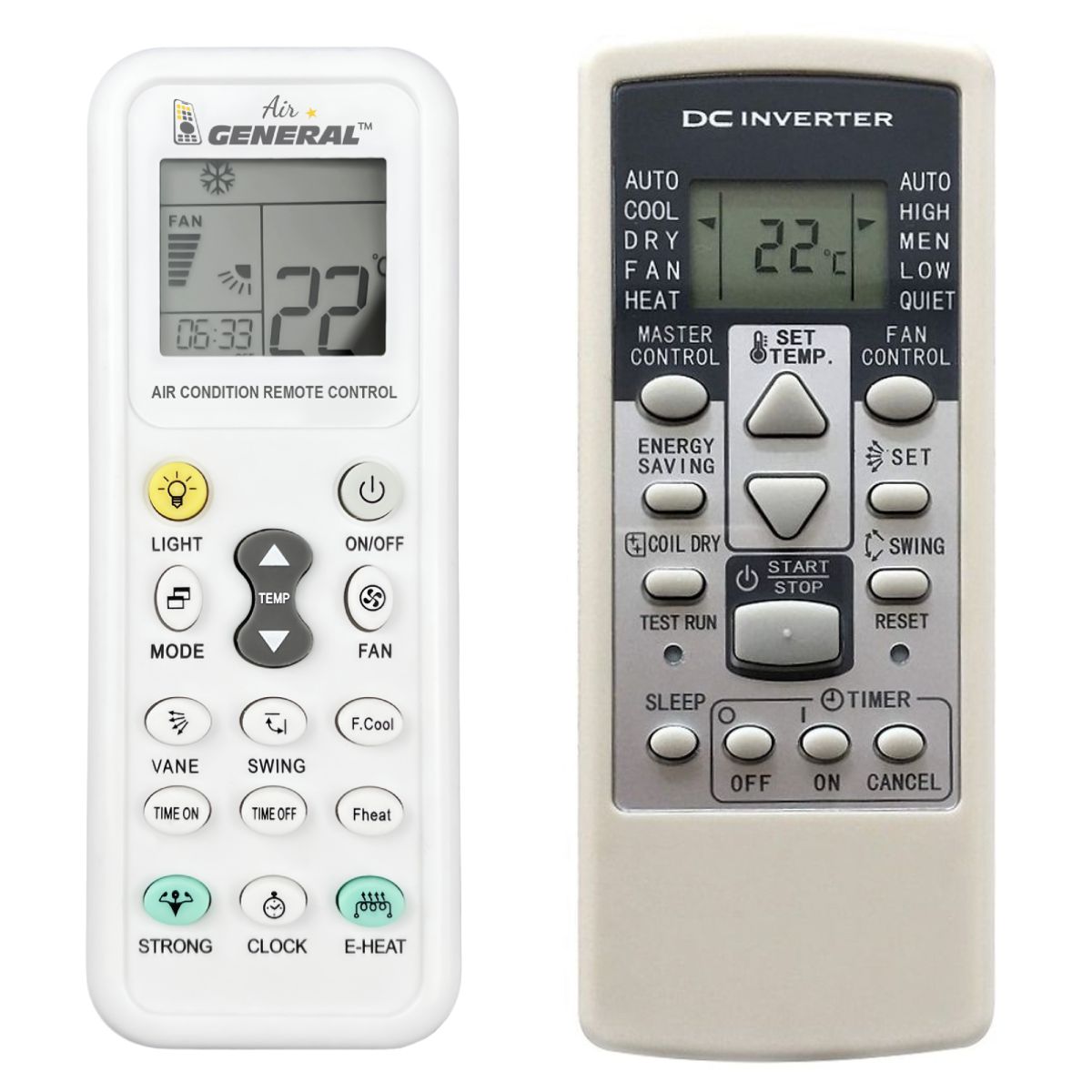 FUJITSU AR-RCD1C -   


kompatibilis General márkájú távirányító