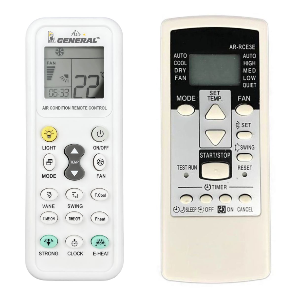 FUJITSU AR-RCE3E -   


kompatibilis General márkájú távirányító