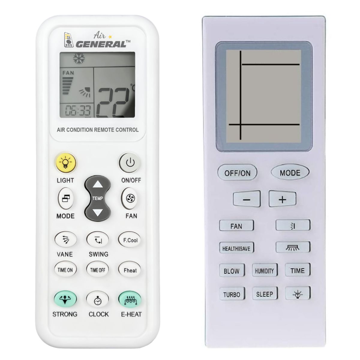 ANSONIC YB0F2, YB1B4 -   


kompatibilis General márkájú távirányító