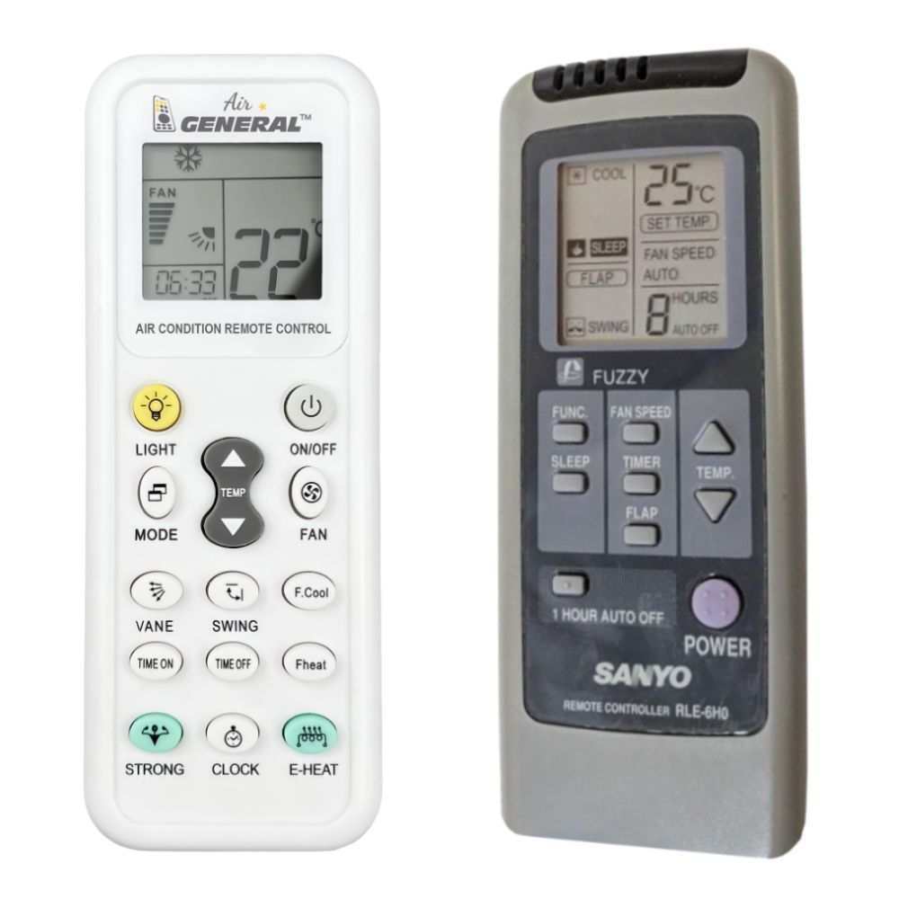 SANYO RLE-6H0, RL-8F0, SAC-88S -   


kompatibilis General márkájú távirányító