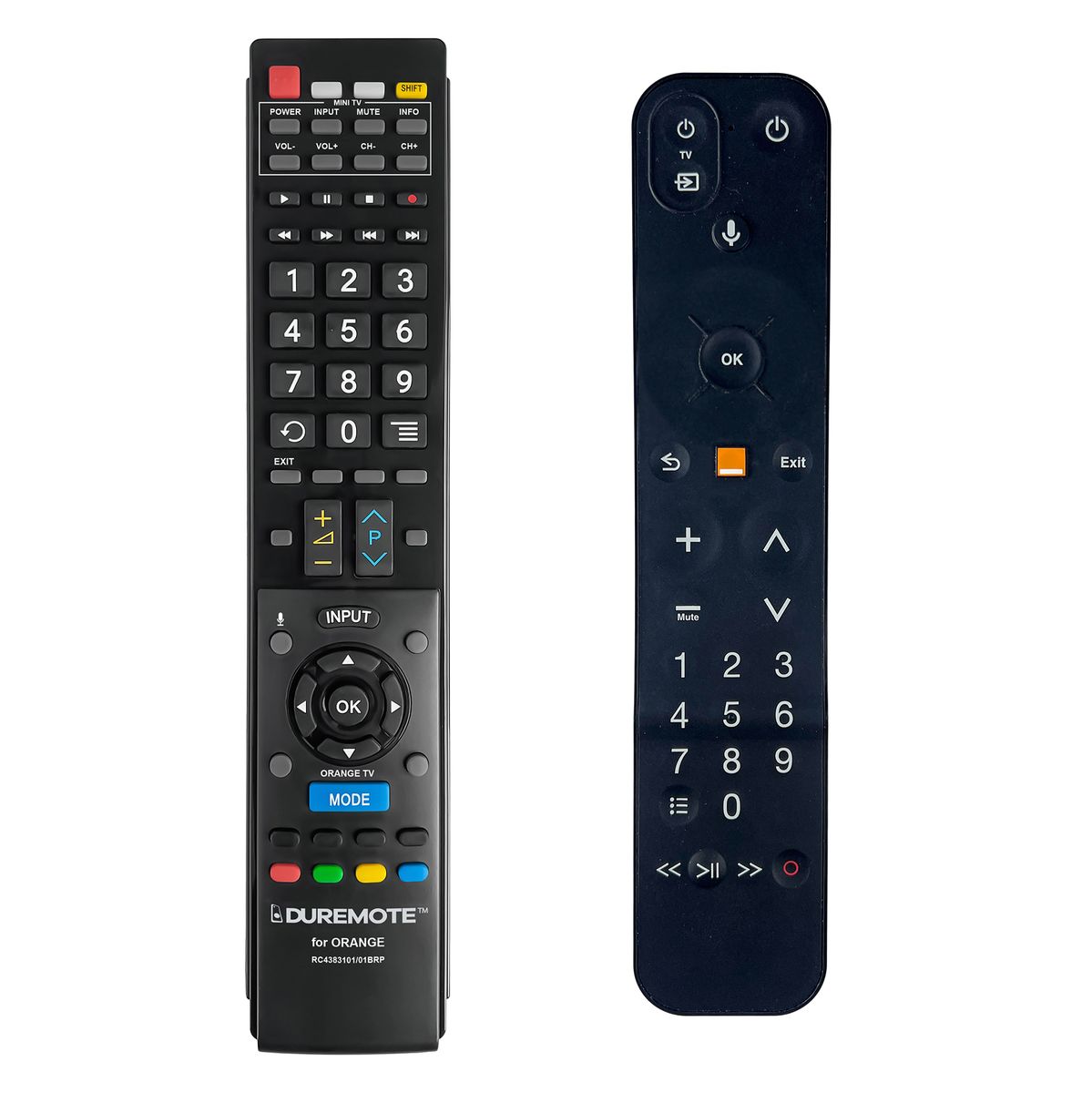 ORANGE RC4383101/01BRP + TV vezérlés (mini TV) - távirányító duplikátum