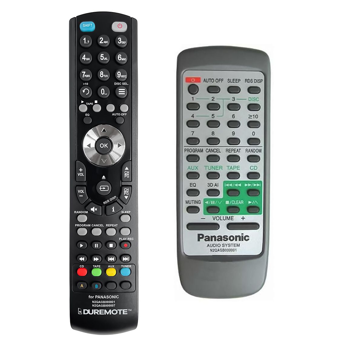 PANASONIC N2QAGB000001 - távirányító duplikátum