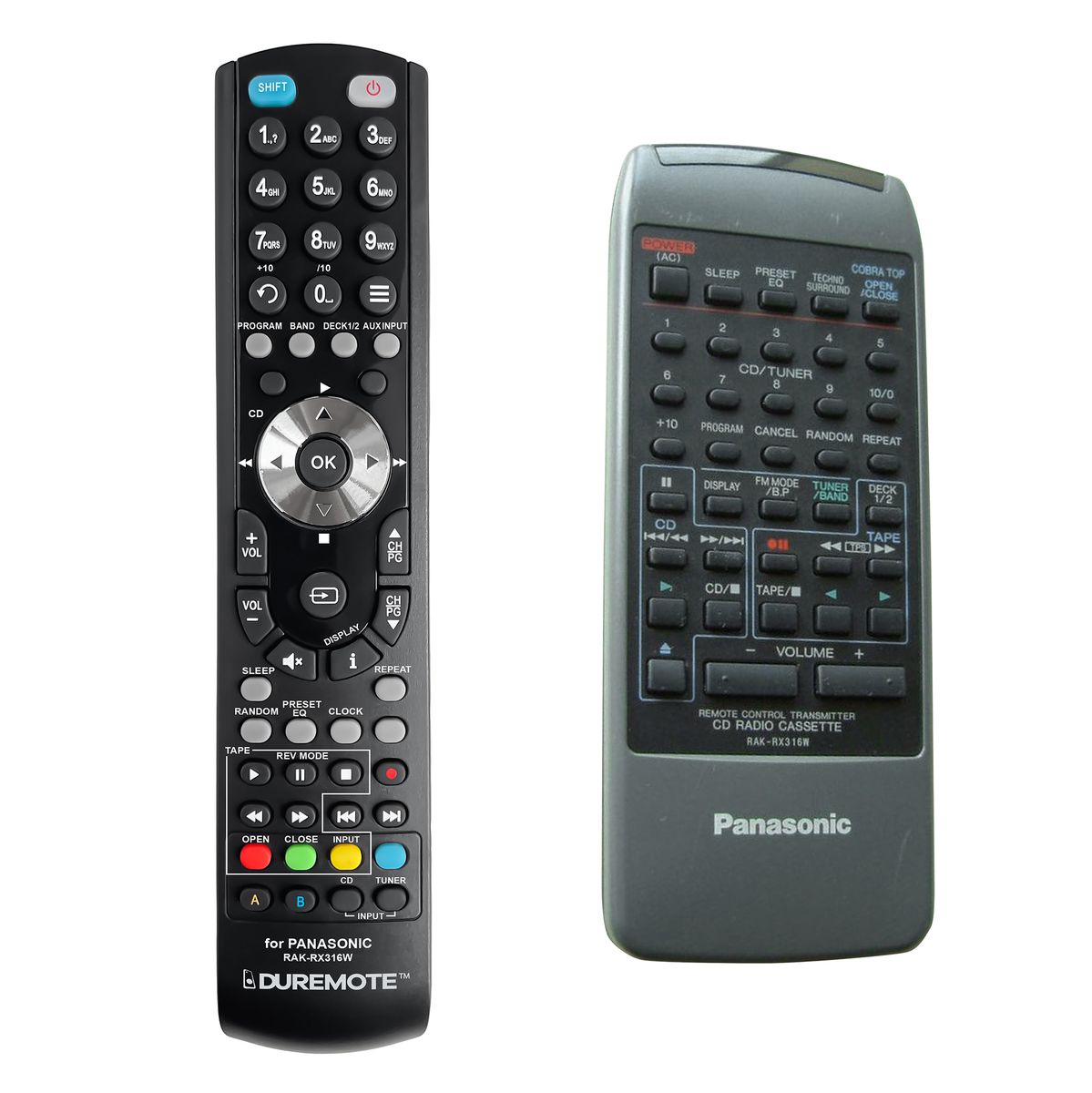 PANASONIC RAK-RX316W, RAK-RX321W - távirányító duplikátum