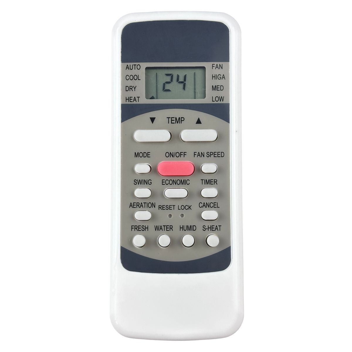 MIDEA R51, R51C, R51CE, R51D, R51E, R51M, R51MC, R51MBG - helyettesítő távirányító