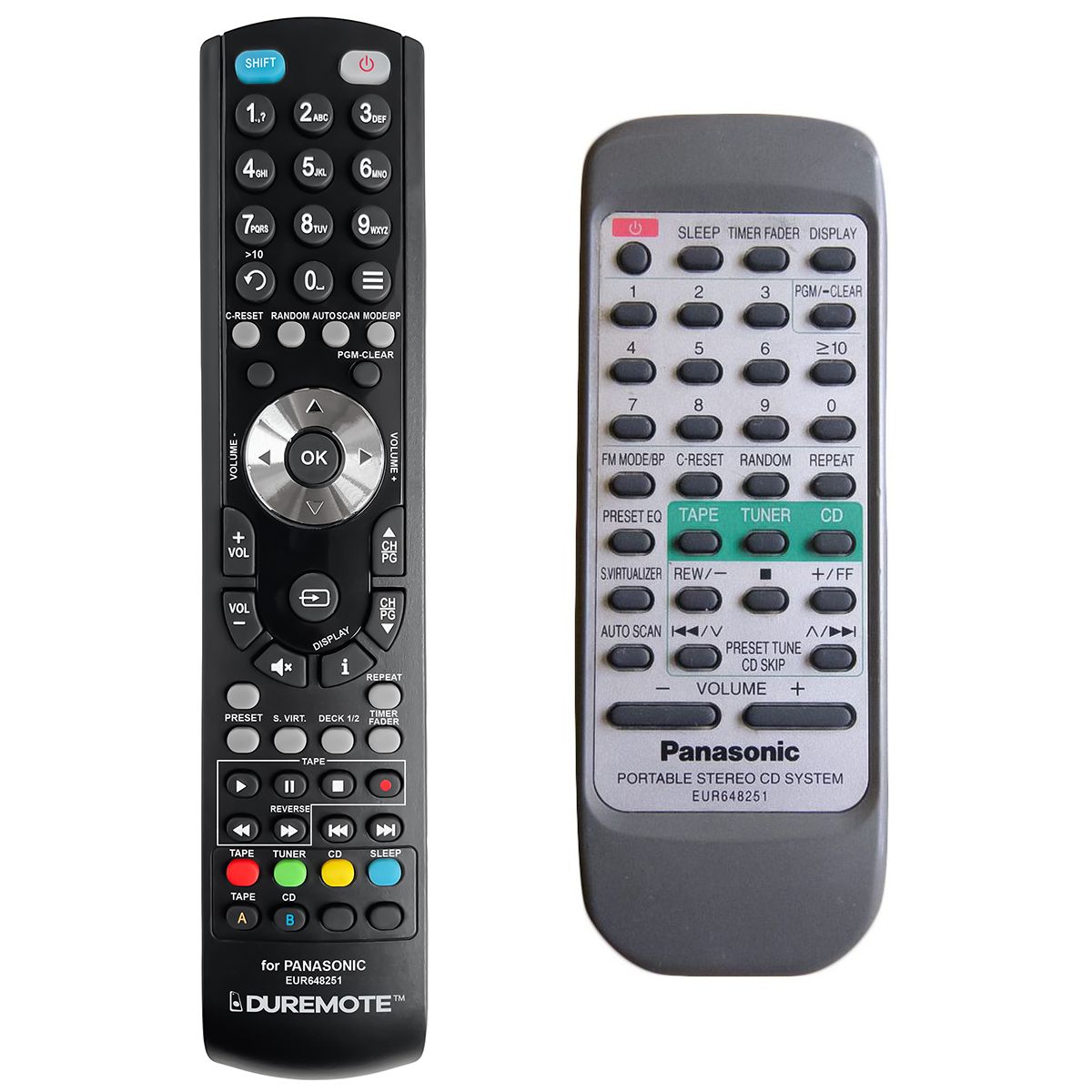 PANASONIC EUR648251 - távirányító duplikátum