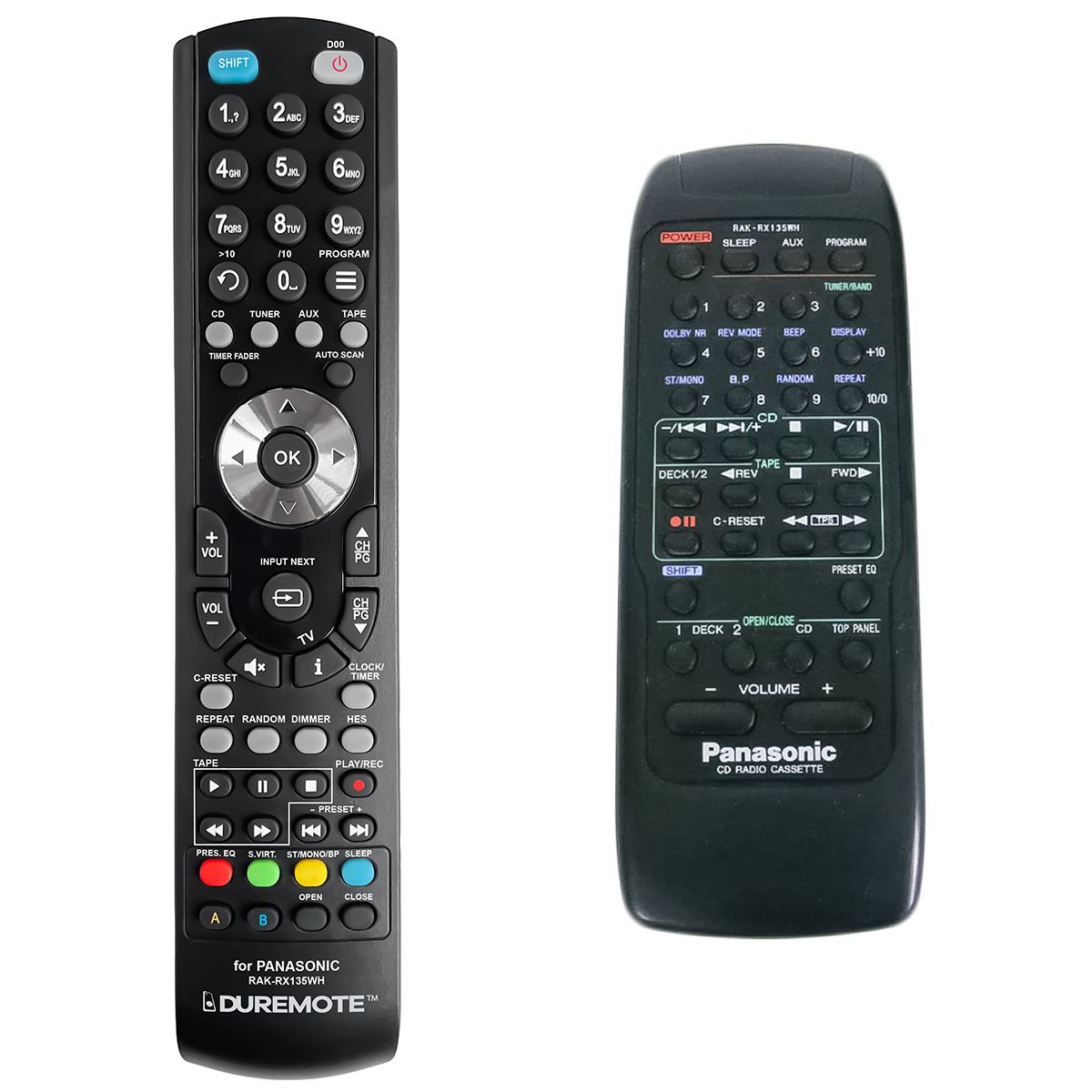 PANASONIC RAK-RX135WH - távirányító duplikátum