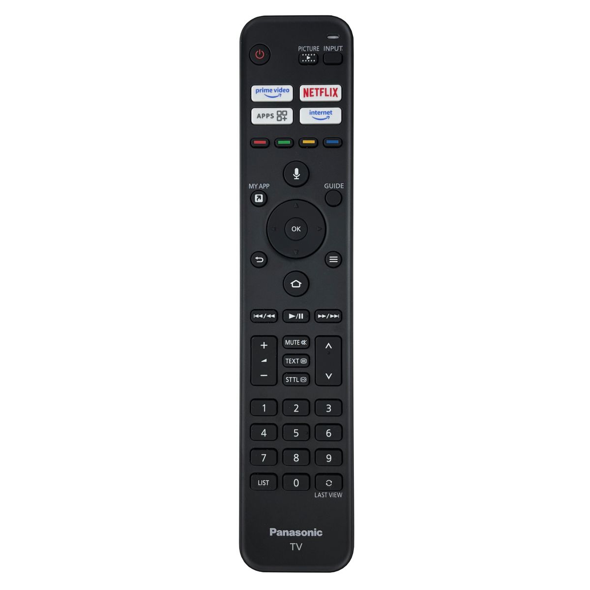 PANASONIC RC740E, FIRE TV OLED, QLED - eredeti gyári távirányító hangvezérléssel