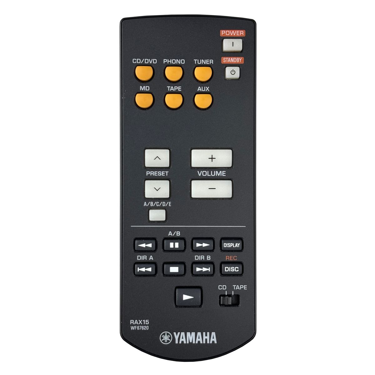 YAMAHA RAX15 - eredeti gyári távirányító