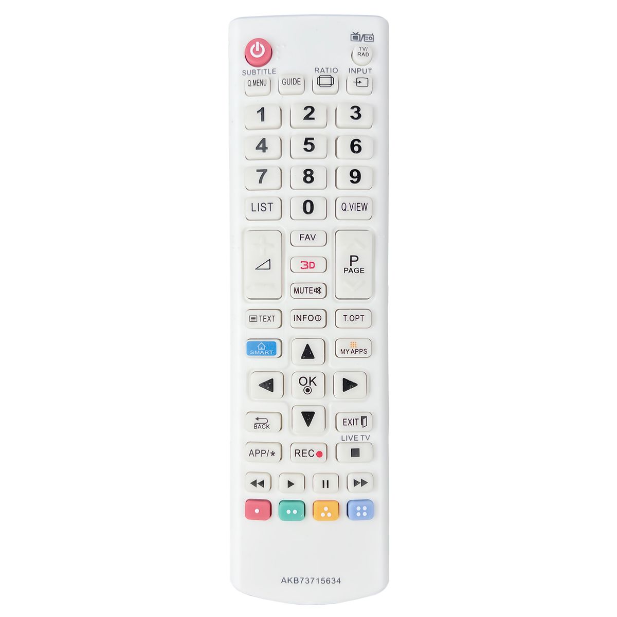 LG AKB73715634 - helyettesítő távirányító
FEHÉR