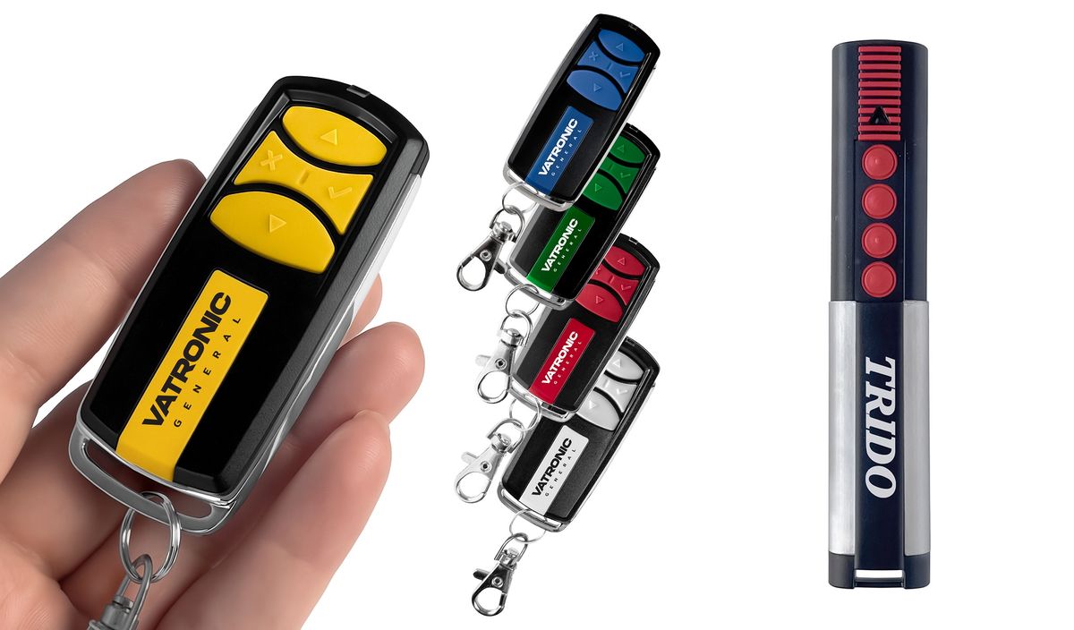 TRIDO TX03-868-4 - Luxus fém 4 csatornás távirányító VATRONIC