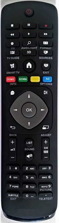 PHILIPS YKF347-001, 996590009989 - helyettesítő távirányító