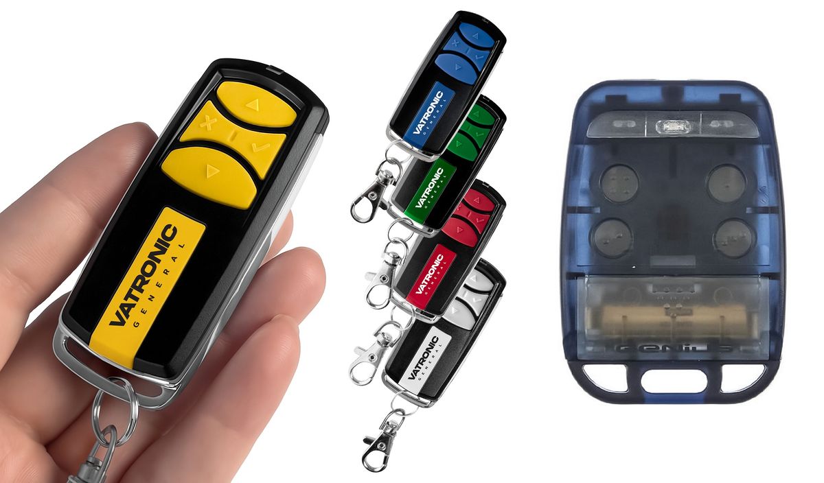 GENIUS BRAVO TX4, TE 4433H - Luxus fém 4 csatornás távirányító VATRONIC