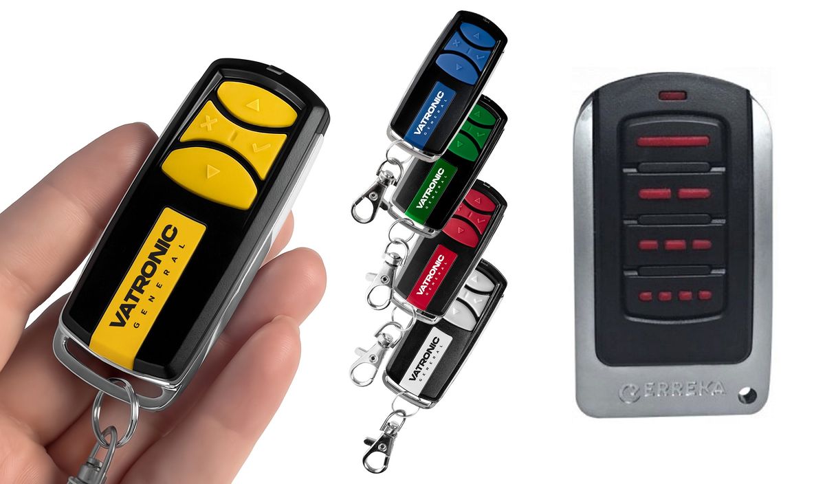 ERREKA IRIS IR02/868, IR04/868 - Luxus fém 4 csatornás távirányító VATRONIC
