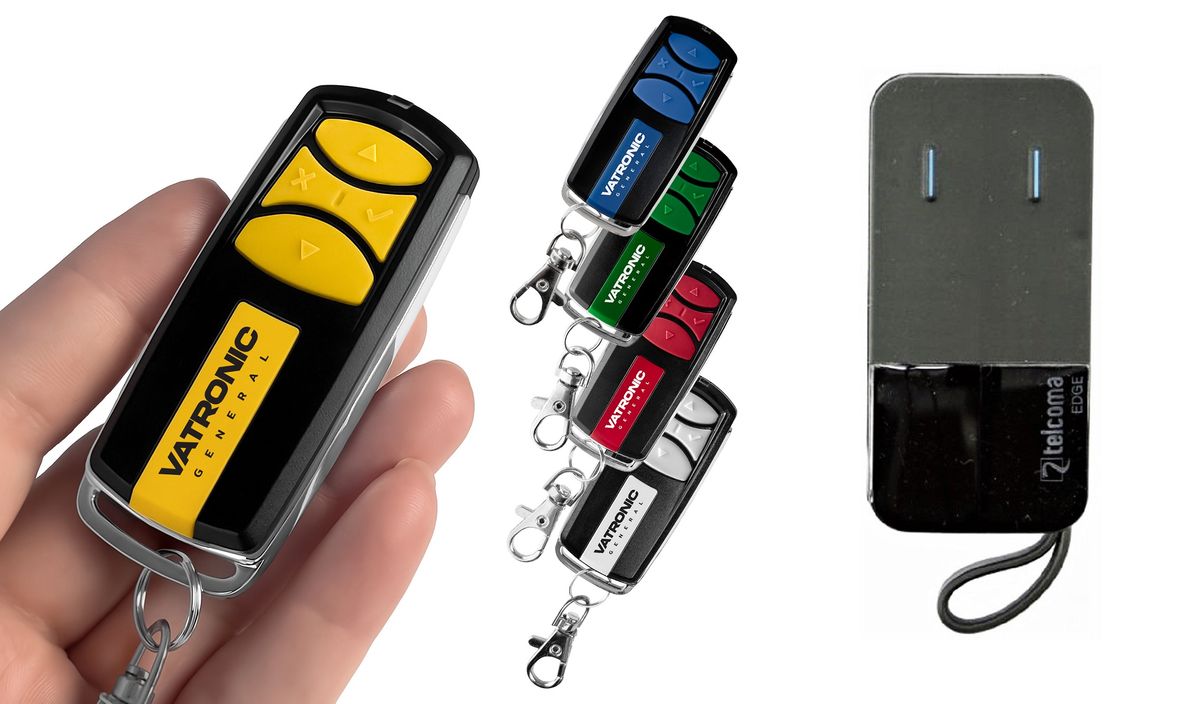 TELCOMA EDGE 2E, 4E - Luxus fém 4 csatornás távirányító VATRONIC