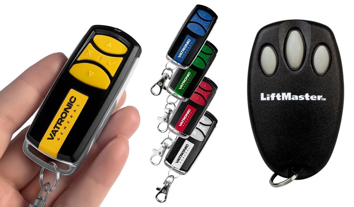 CHAMBERLAIN 94333E - Luxus fém 4 csatornás távirányító VATRONIC