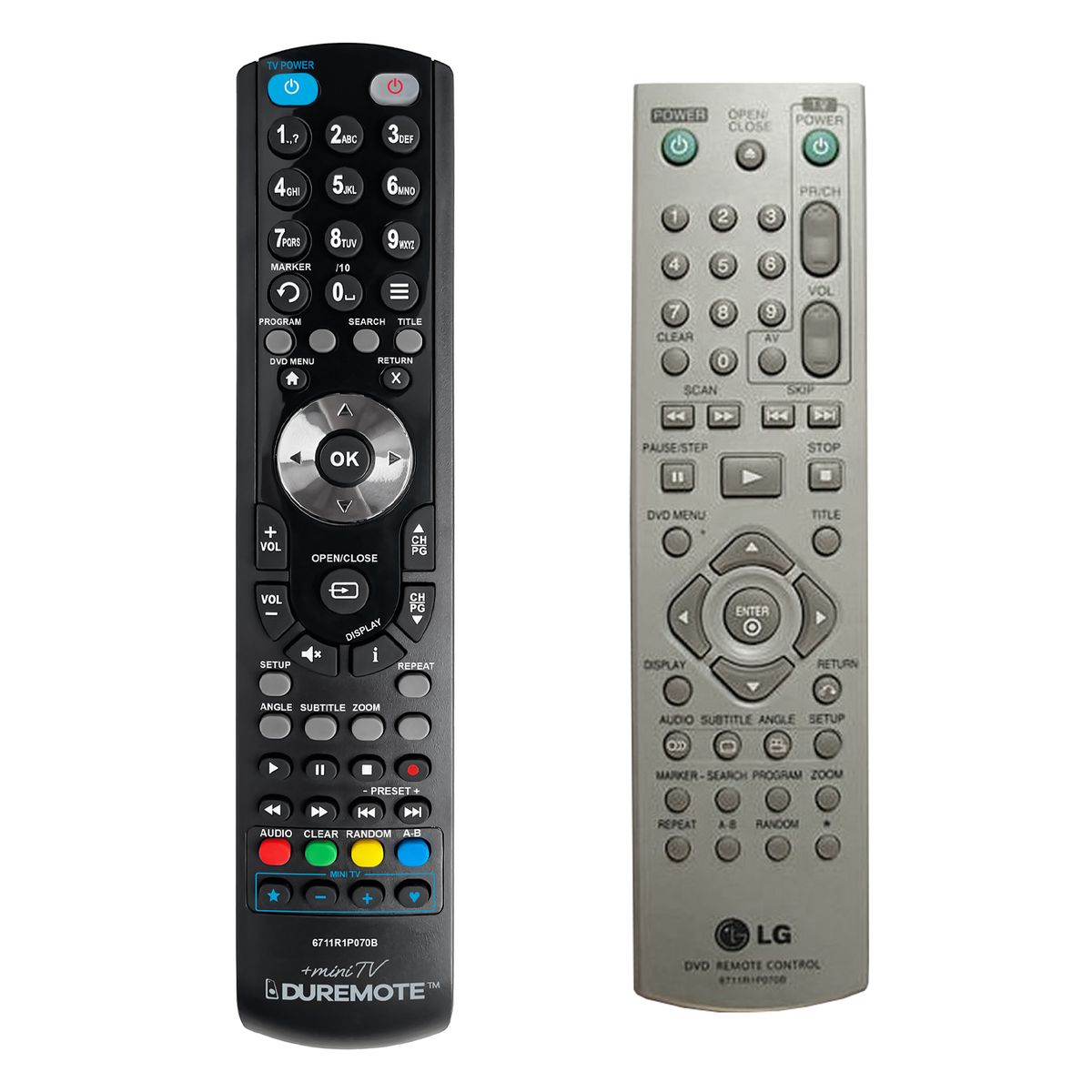 LG 6711R1P070B + TV vezérlés (mini TV) - távirányító duplikátum