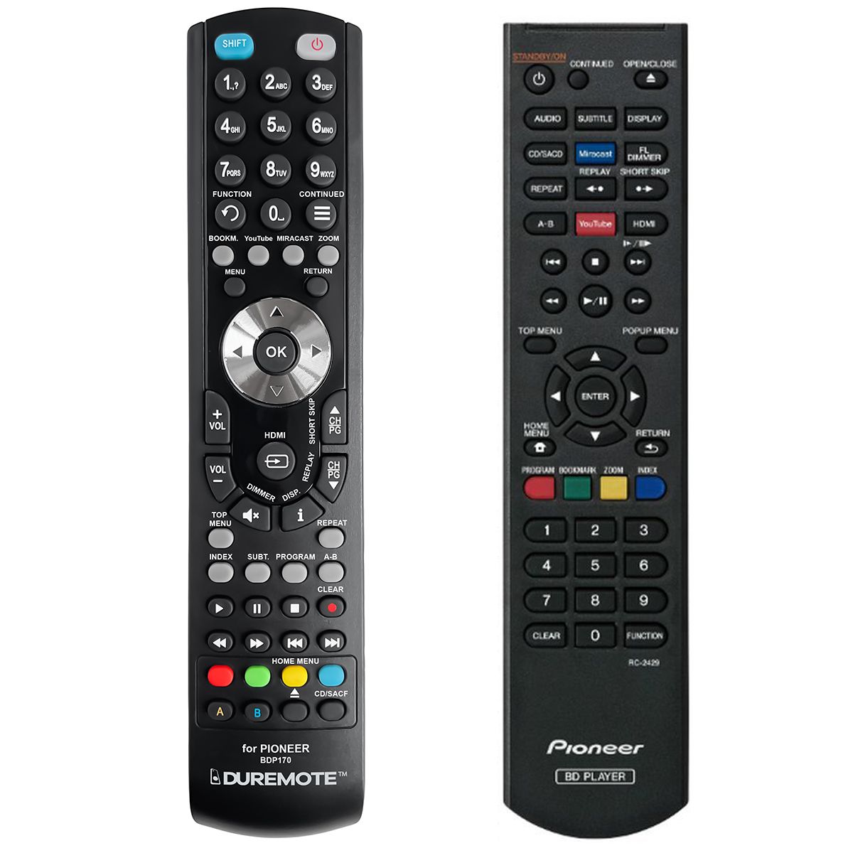 PIONEER RC-2429, RC-2431 - távirányító duplikátum
