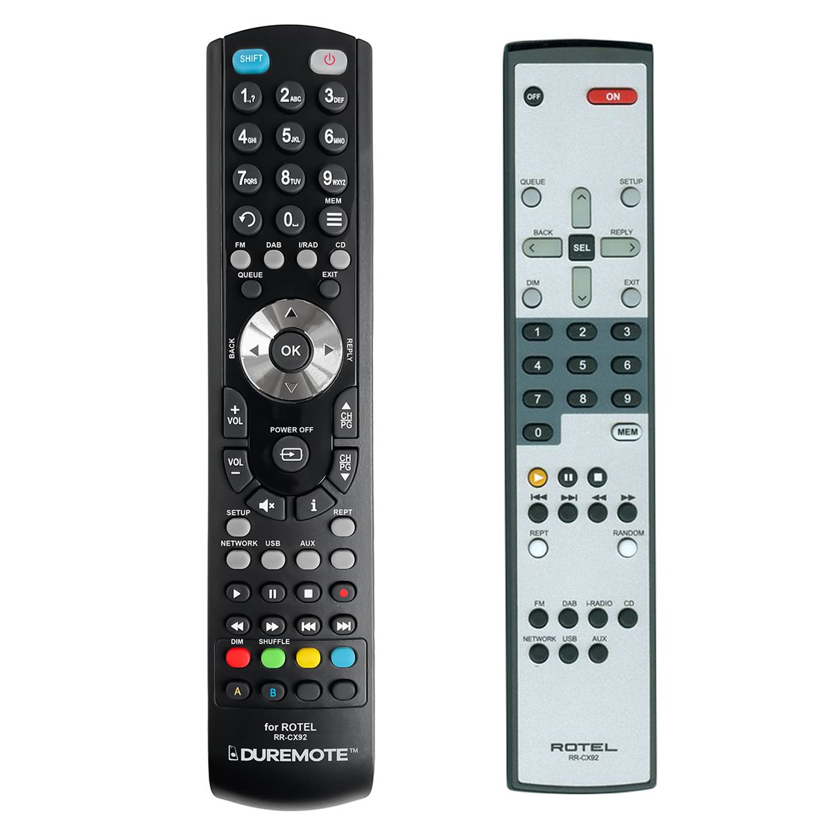 ROTEL RR-CX92 - távirányító duplikátum