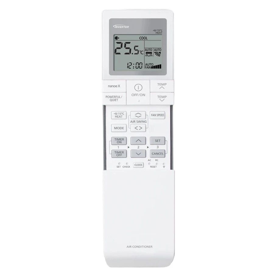 PANASONIC ACXA75C19020, CS-HZ25WKE, CS-HZ25WKE CS-HZ35WKE CS-HZ25WKE-5, CS-Z25UFEAW-1 - helyettesítő távirányító