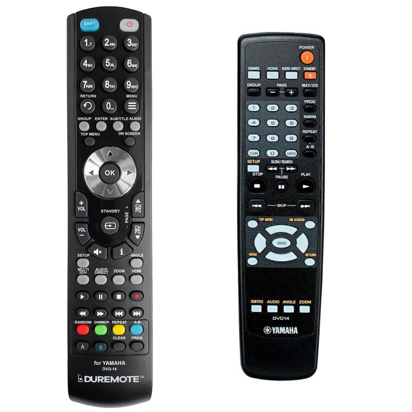 YAMAHA DVD14 - távirányító duplikátum