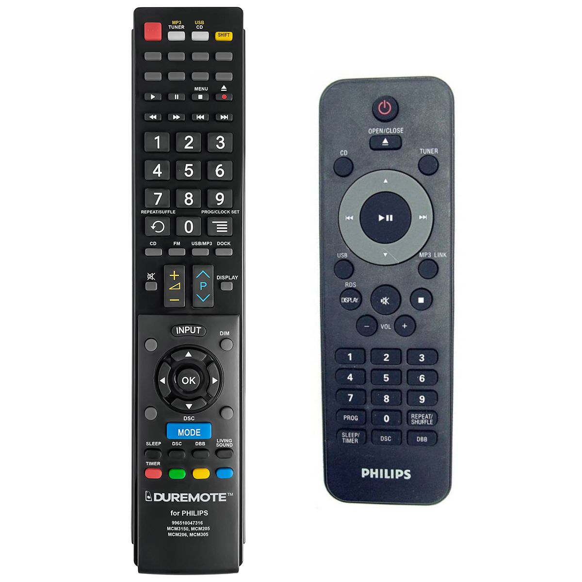 PHILIPS MCM205/12, MCM206/12, MCM305/12 - távirányító duplikátum