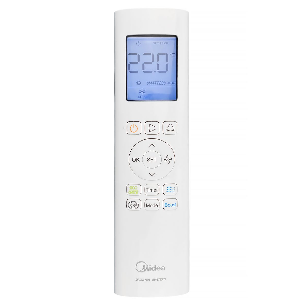 MIDEA RG58N2(B2H)/BGEF - eredeti gyári távirányító