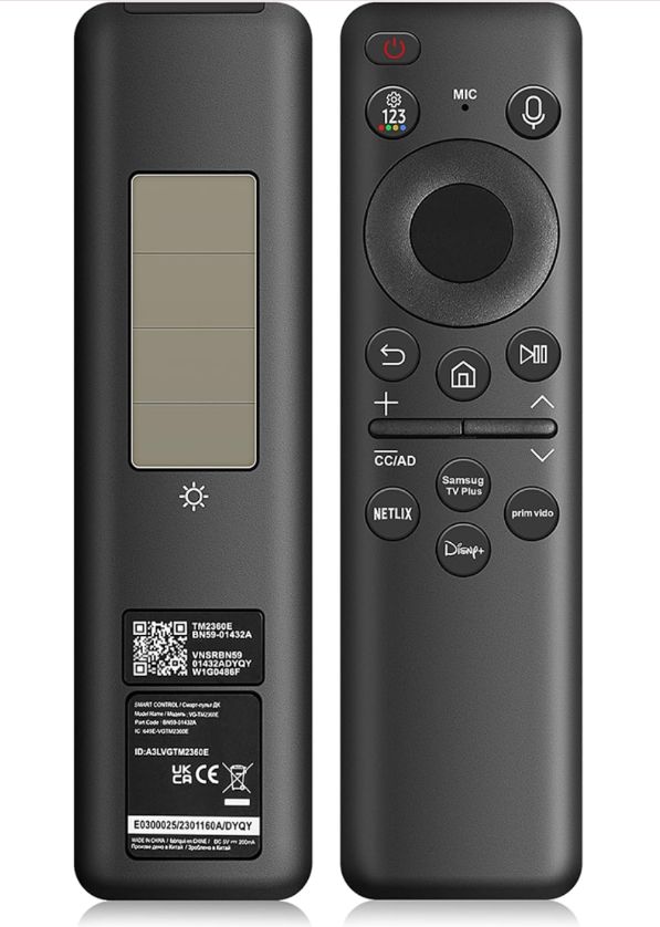 SAMSUNG BN59-01432D - NAPENERGIA rádiós (BT) csere távirányító hangvezérléssel