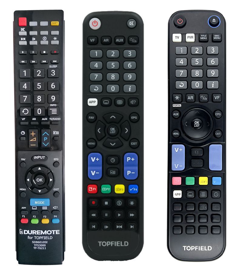 TOPFIELD TFS3000 HD, TFS3000 RHD - távirányító duplikátum