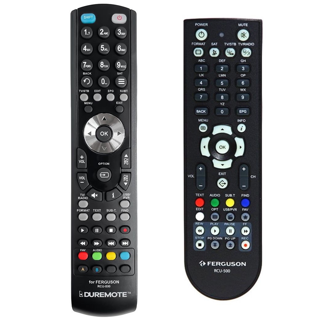 FERGUSON RCU-500 + TV vezérlés (mini TV) - távirányító duplikátum