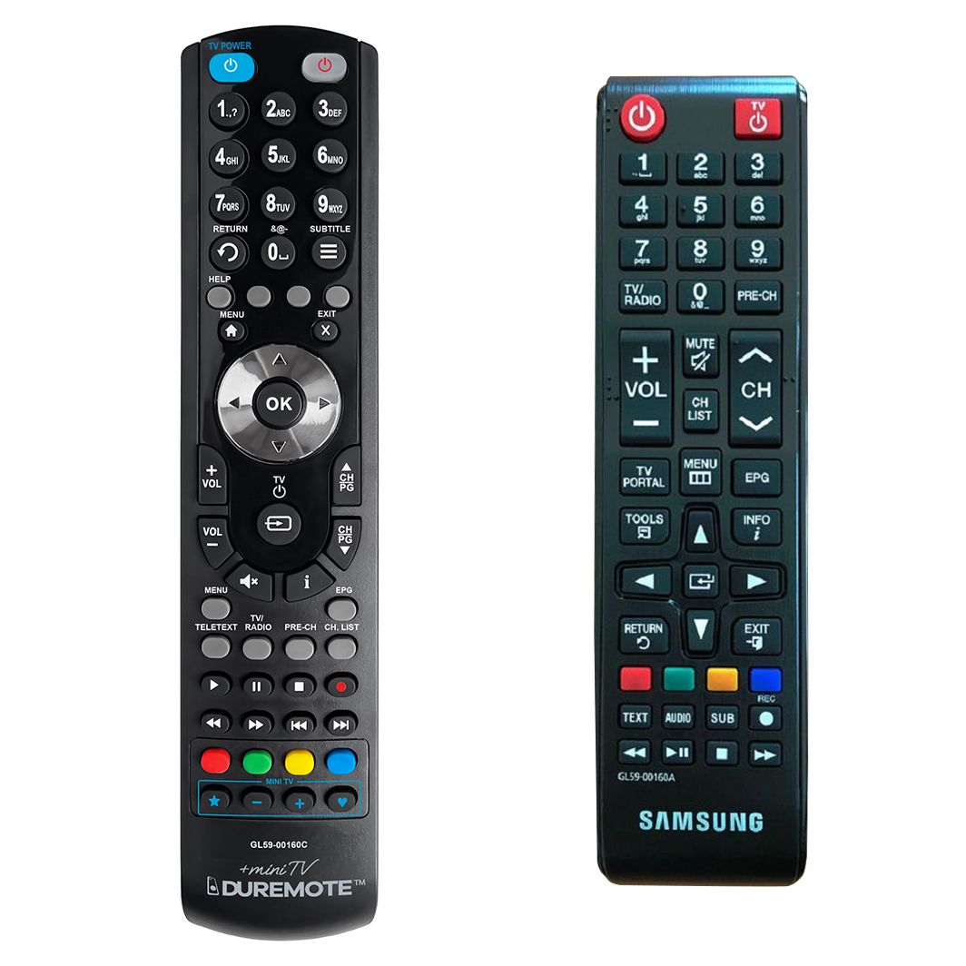 SAMSUNG GL59-00160C, GXM7550SK, GXSM530, GXSM540, GXSM550, EVO-S + TV vezérlés (mini TV) - távirányító duplikátum