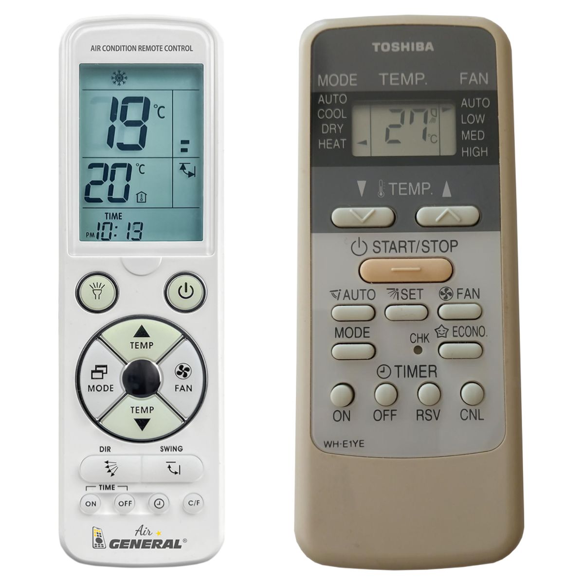 TOSHIBA WH-E1YE,  RAS- M10YKV-E, RAS- M13YKV-E, RAS-M18YAV-E, RAS-M10YKCV-E, RAS-M13YKCV-E, RAS-M18YACV-E -   

luxus háttérvilágítású 
távirányító