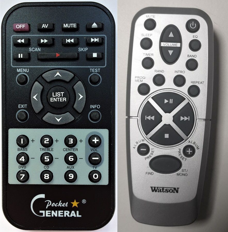 WATSON CO-1650 -   


kompatibilis General márkájú távirányító