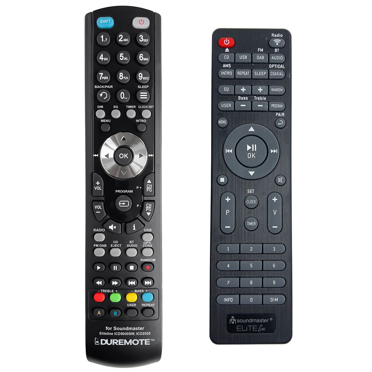 SOUNDMASTER Eliteline ICD5000SW, ICD2020WE - távirányító duplikátum